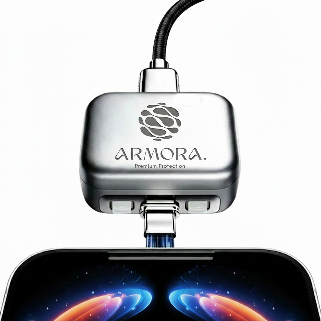 Armora 140W AI Smart Auto-Disconnect USB-C Charger Adapter