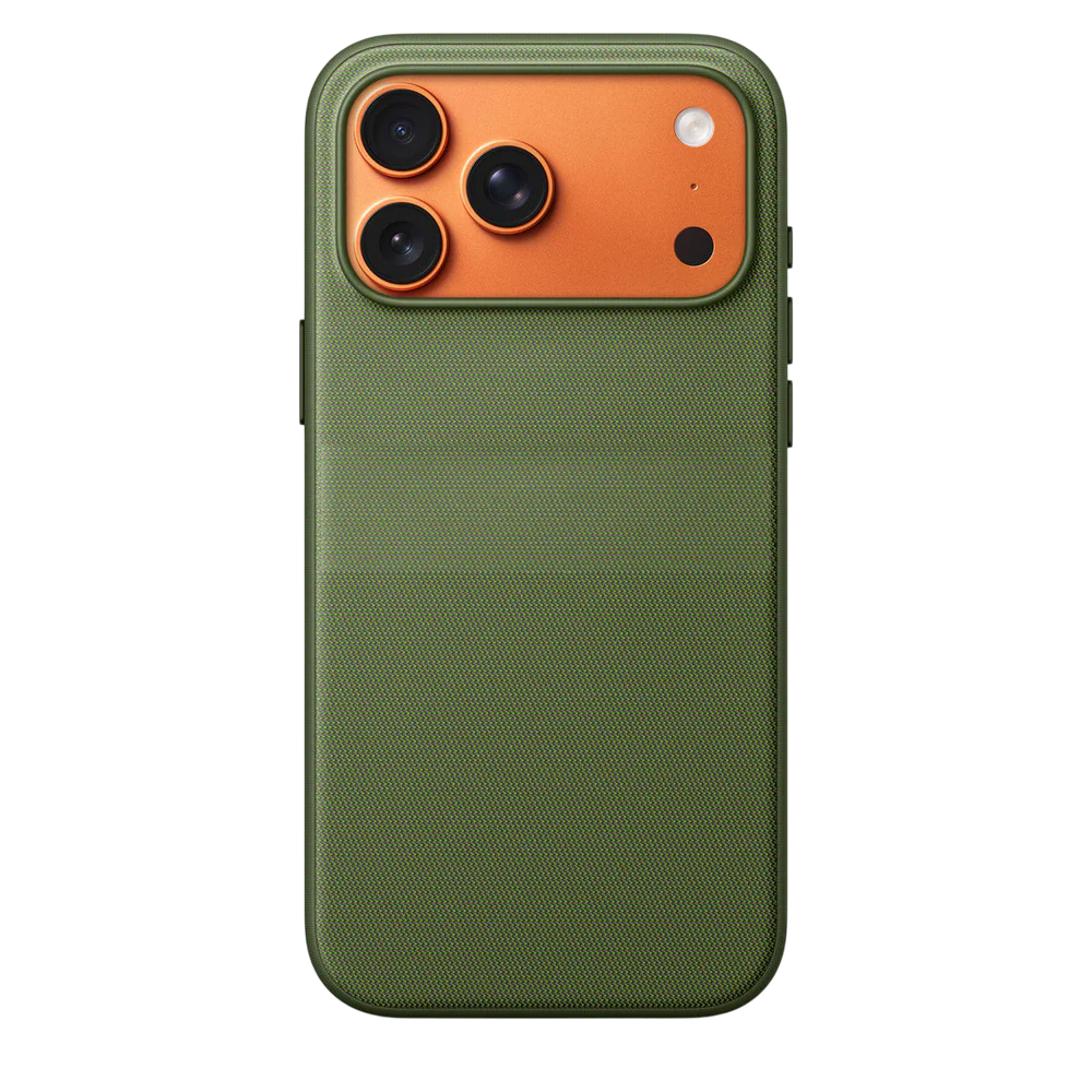 ARMORA TechWoven case in technical woven fabric, grip without bulk
