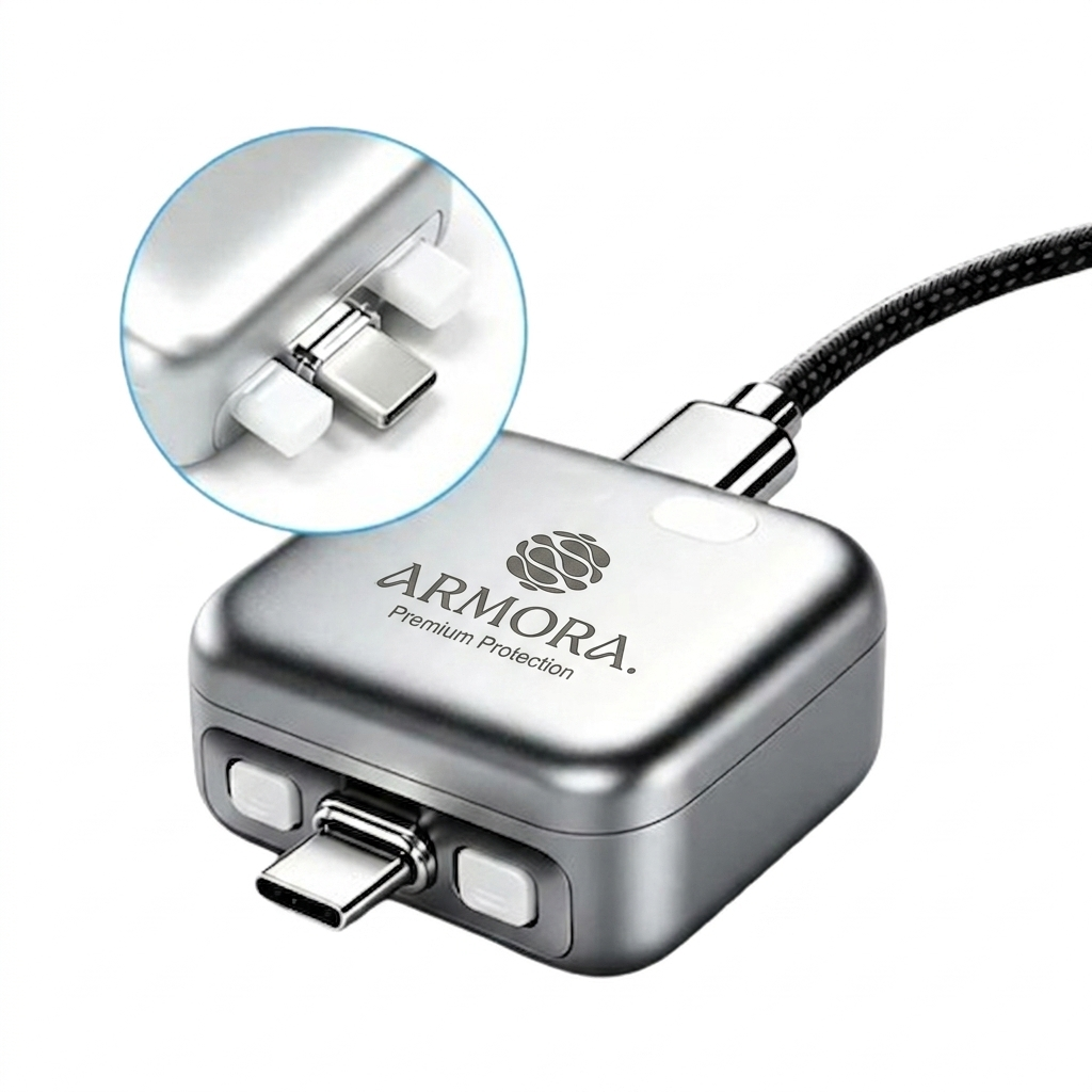 Armora 140W AI Smart Auto-Disconnect USB-C Charger Adapter