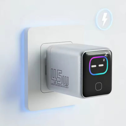 Armora Volt-AI: 45W GaN Fast Charger with Smart TFT Interactive Display
